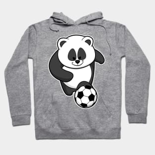 Panda as Soccer player at Soccer Hoodie